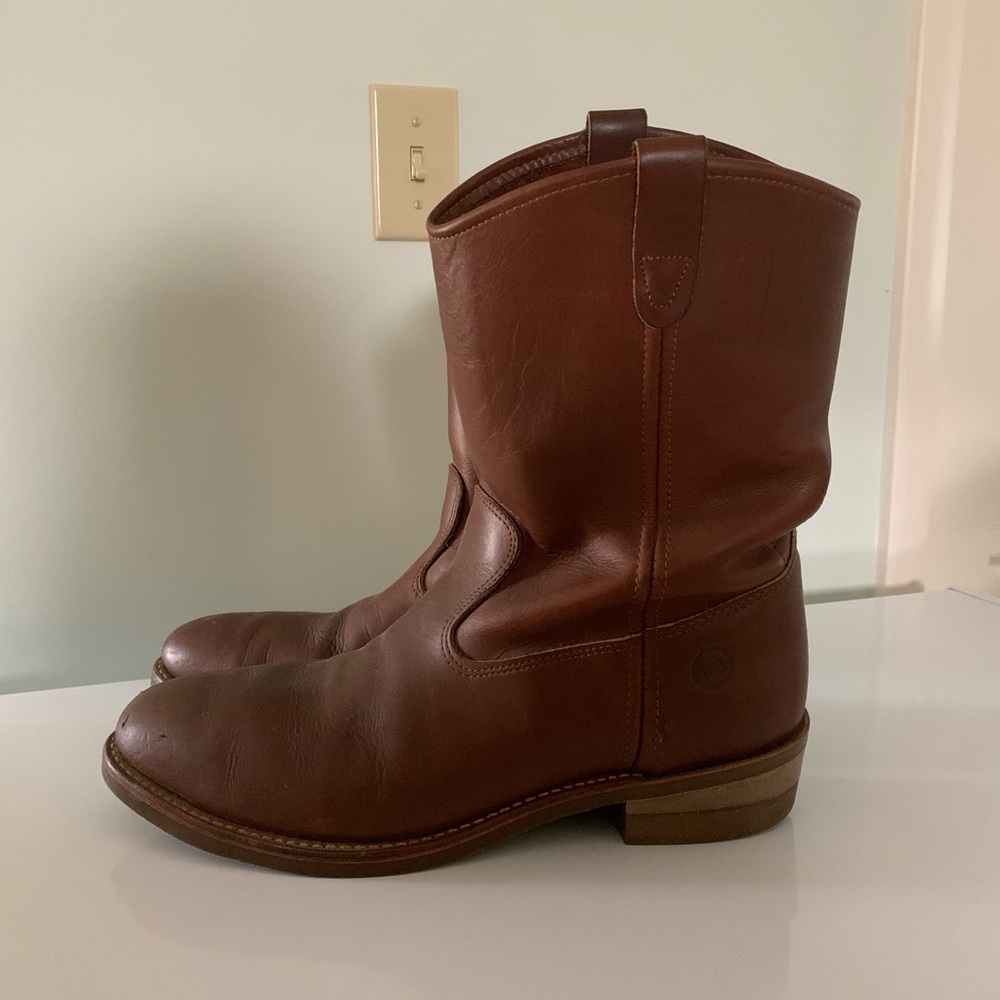 double h steel toe western cowboy boots